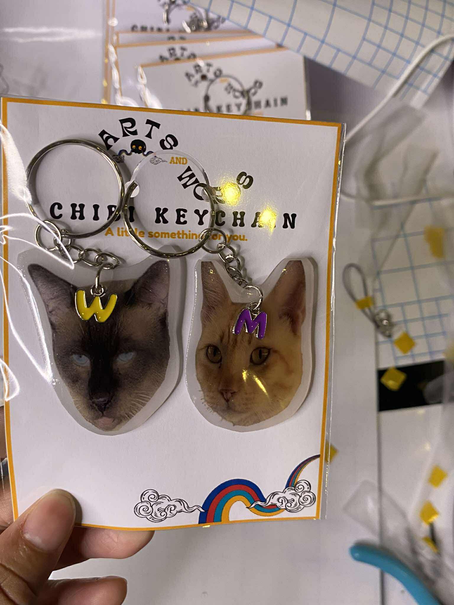 Pawtrait Keychain for Hoomans 🐶 SEND US A MESSAGE FIRST BEFORE PLACING YOUR ORDER - facebook.com/artsandwords.studio